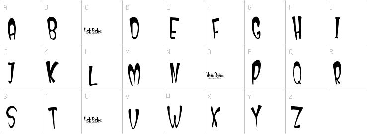 Uppercase characters