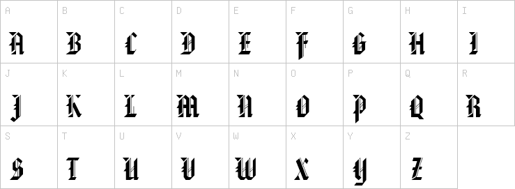 Uppercase characters