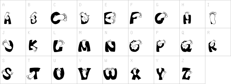 Uppercase characters