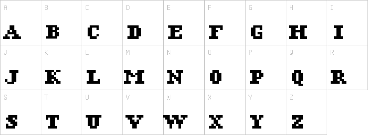 Uppercase characters