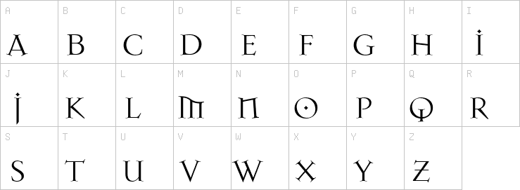 Uppercase characters