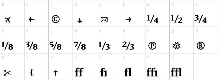 Uppercase characters