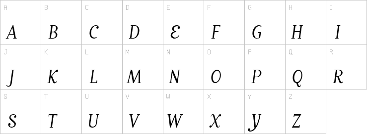 Uppercase characters