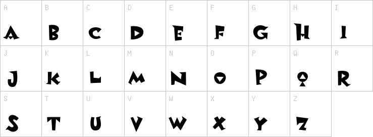 Uppercase characters