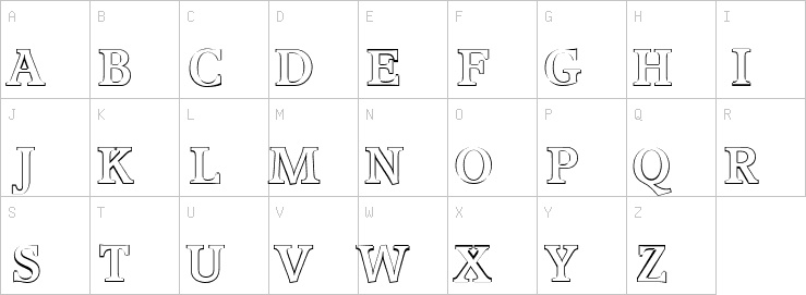 Uppercase characters