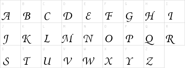 Uppercase characters