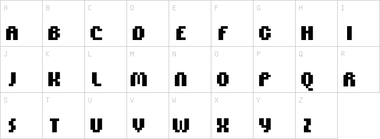 Uppercase characters