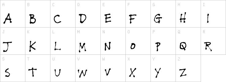 Uppercase characters