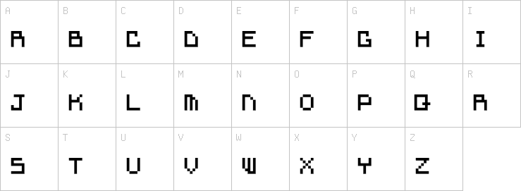 Uppercase characters