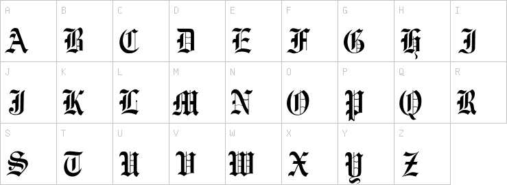 Uppercase characters