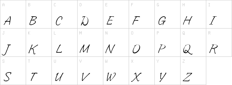 Uppercase characters