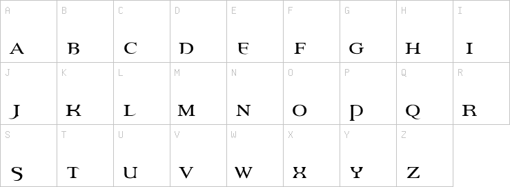 Uppercase characters