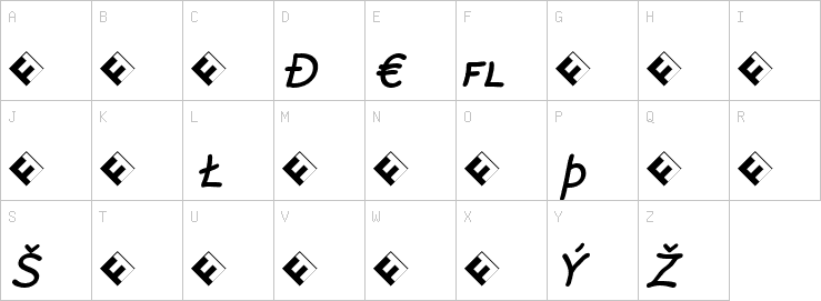 Uppercase characters