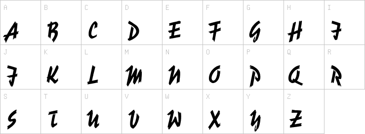 Uppercase characters