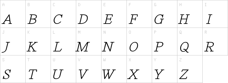 Uppercase characters