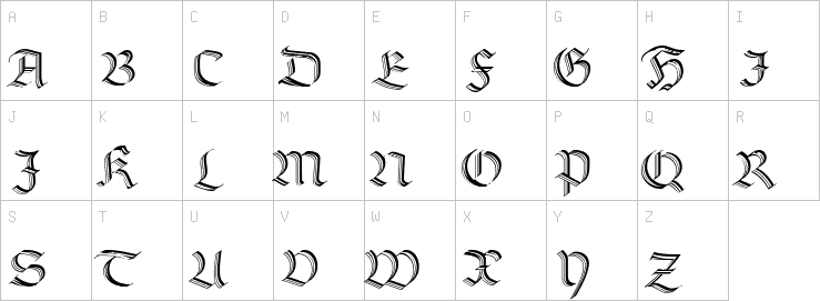 Uppercase characters