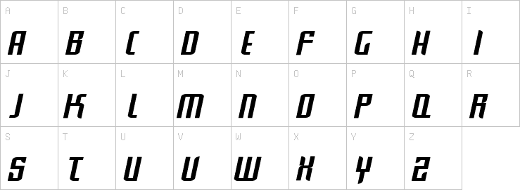 Uppercase characters