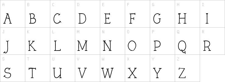 Uppercase characters