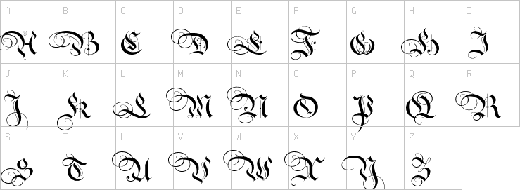 Uppercase characters