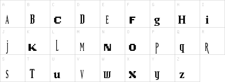 Uppercase characters