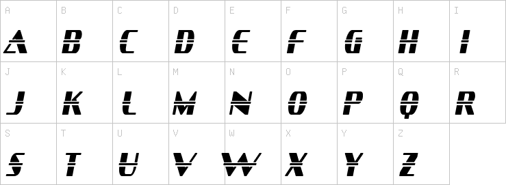 Uppercase characters