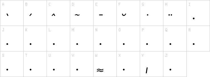 Uppercase characters