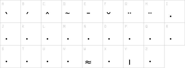 Uppercase characters