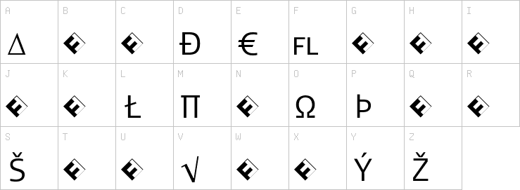 Uppercase characters