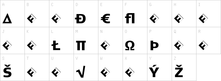 Uppercase characters