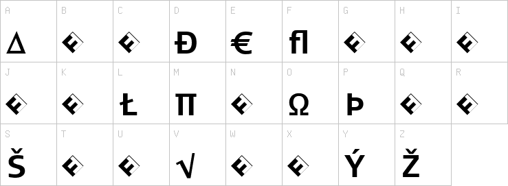 Uppercase characters