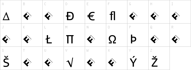 Uppercase characters