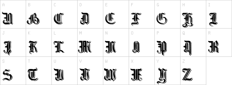 Uppercase characters