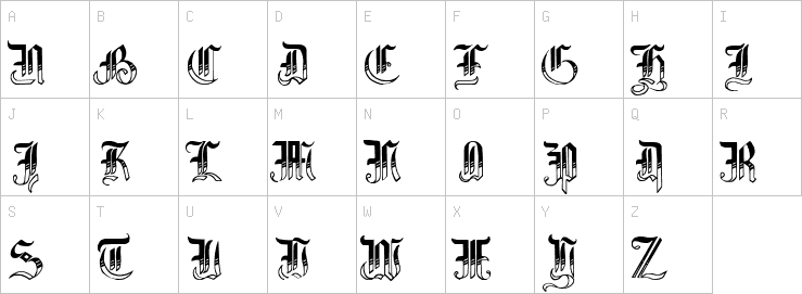 Uppercase characters