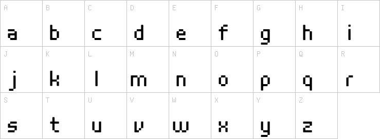 Uppercase characters