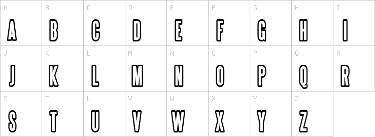 Uppercase characters