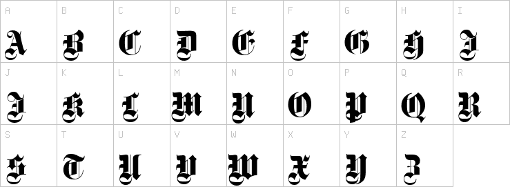 Uppercase characters