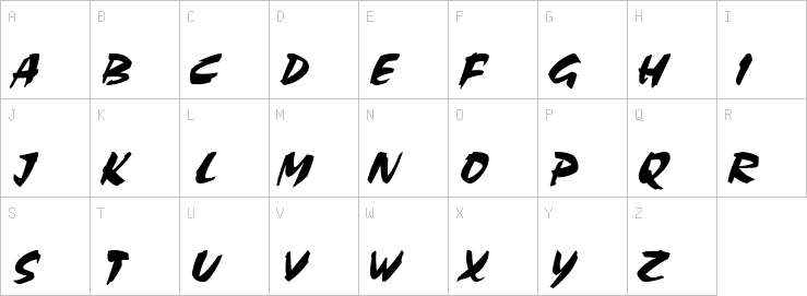 Uppercase characters