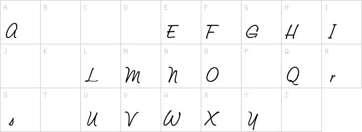 Uppercase characters