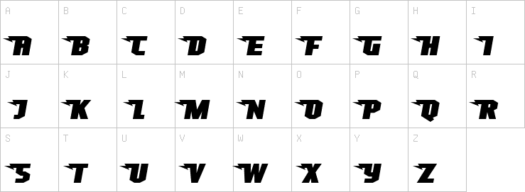 Uppercase characters