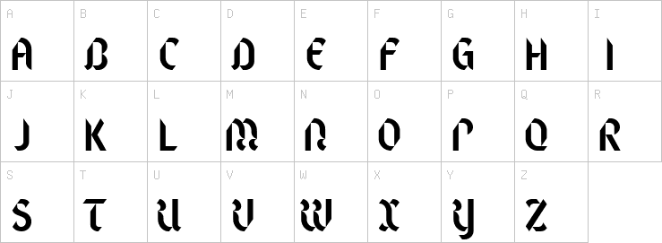 Uppercase characters