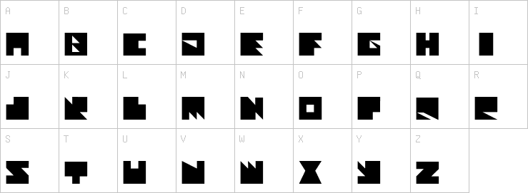 Uppercase characters