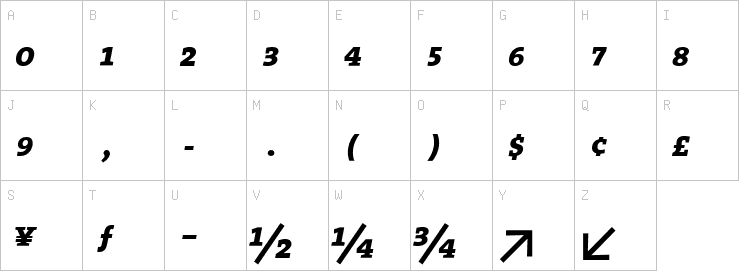 Uppercase characters