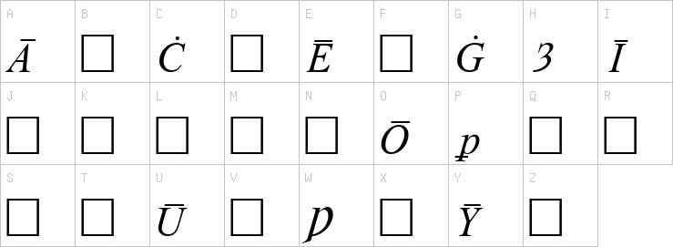 Uppercase characters