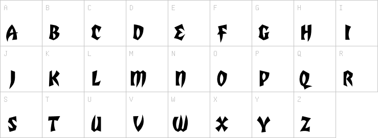 Uppercase characters