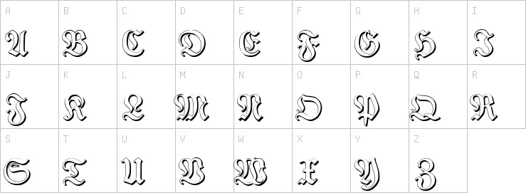 Uppercase characters