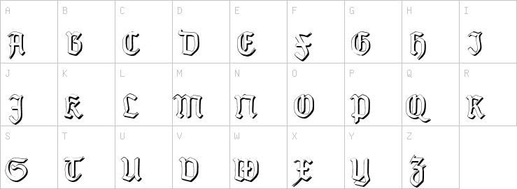 Uppercase characters