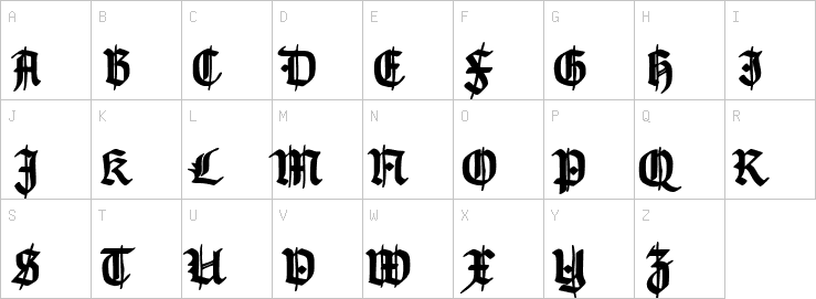 Uppercase characters