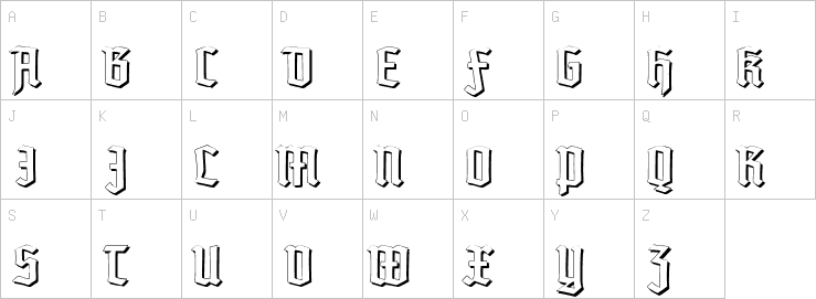 Uppercase characters