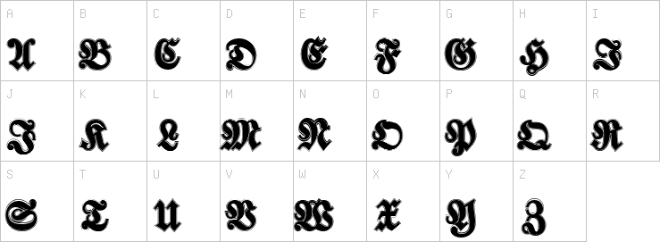 Uppercase characters