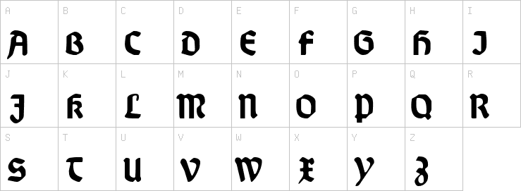 Uppercase characters